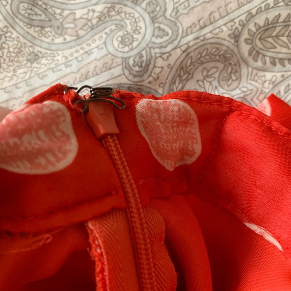 Material Girl Red Dotted Flouncy Skirt - Picture 6 of 9